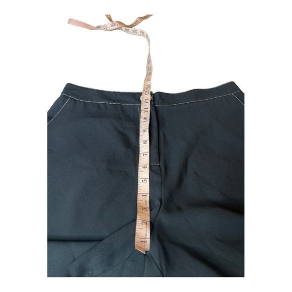 F&F Black White Contrast Stitch Wide Leg Culotte Crop Pants Womens Size 8 - Picture 8 of 14